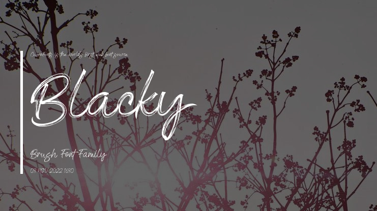 Blacky Brush Font