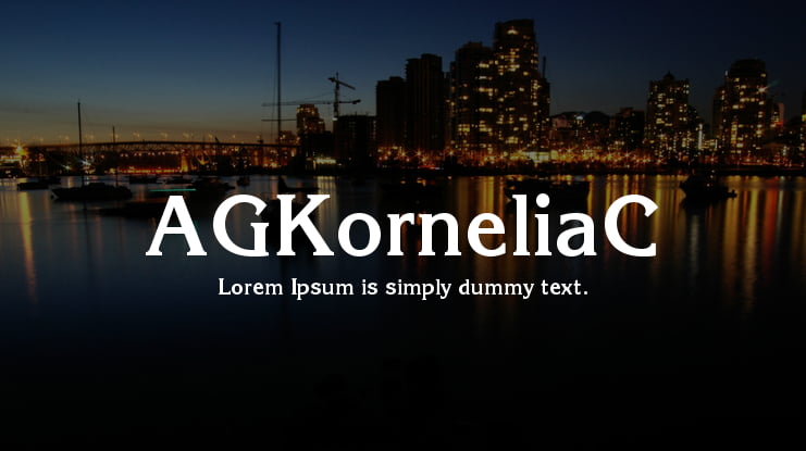 AGKorneliaC Font