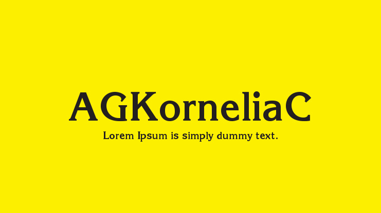 AGKorneliaC Font