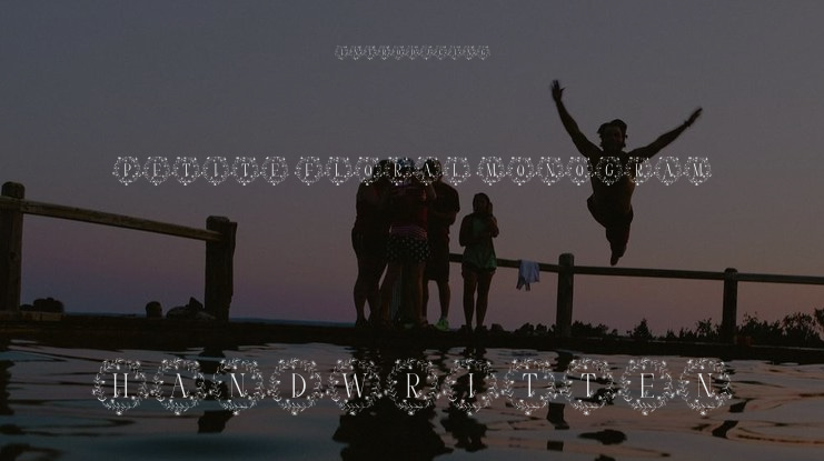 Petite Floral Monogram Font