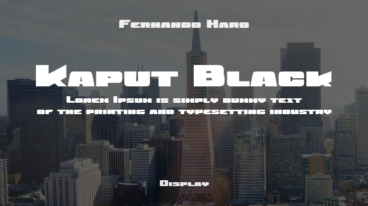 Kaput Black Font