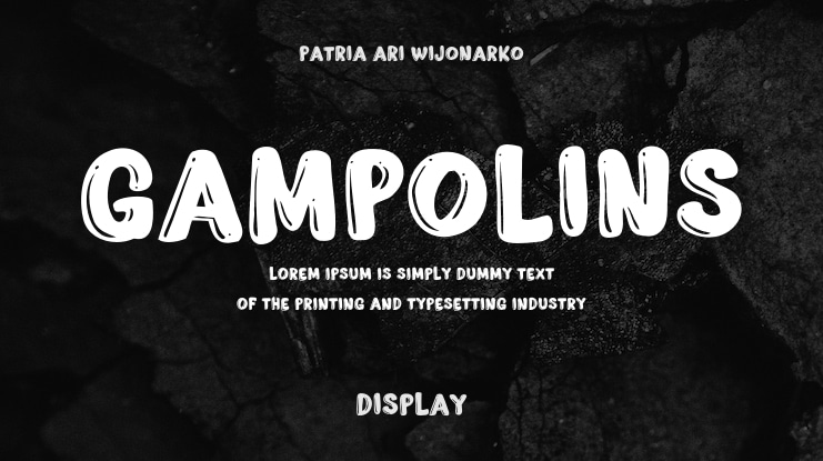 Gampolins Font