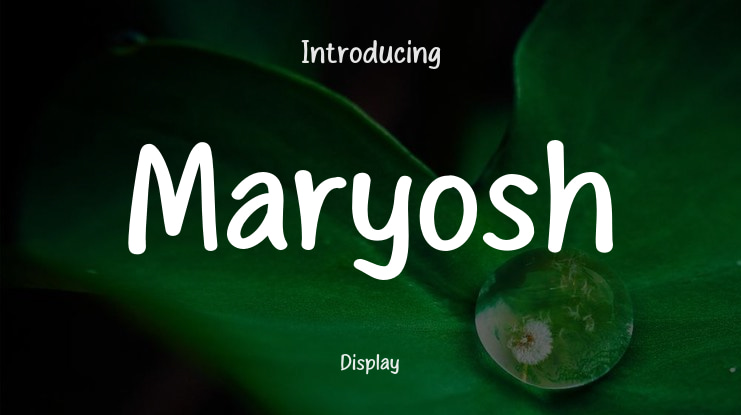 Maryosh Font