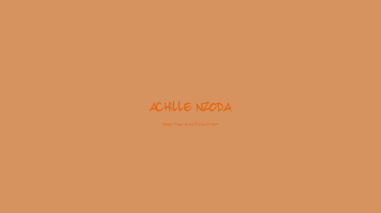 achille nzoda Font