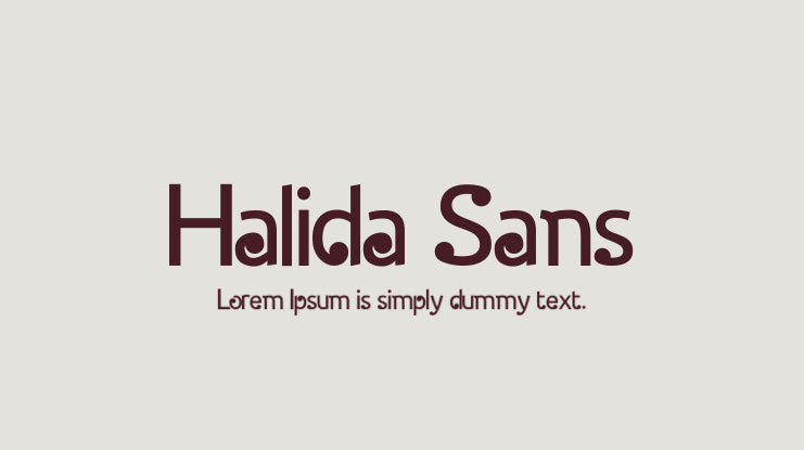 Halida Sans Font