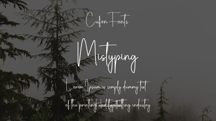 Mistyping Font
