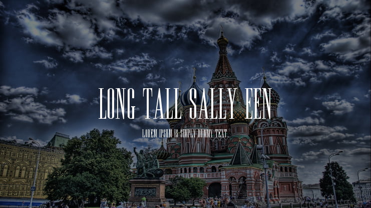 Long Tall Sally EEN Font