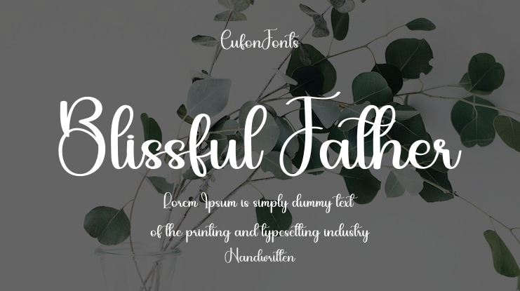 Blissful Father Font