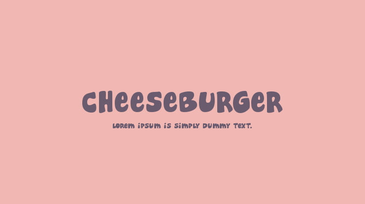 Cheeseburger Font