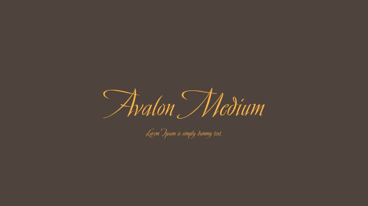 Avalon Medium Font