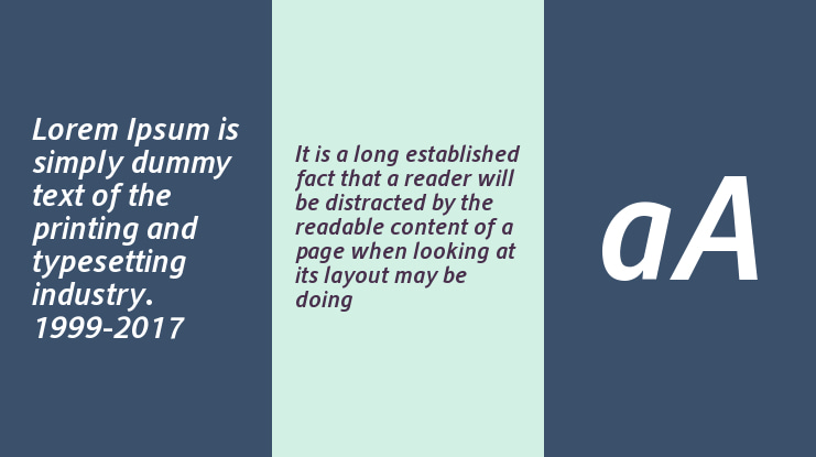 Alber Medium Italic Font