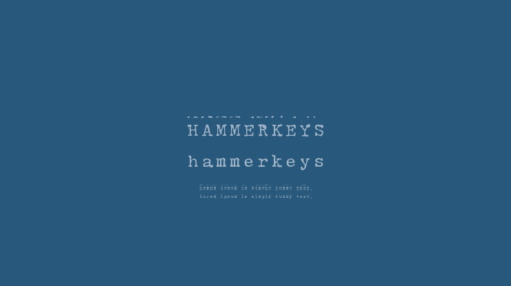 HammerKeys Font
