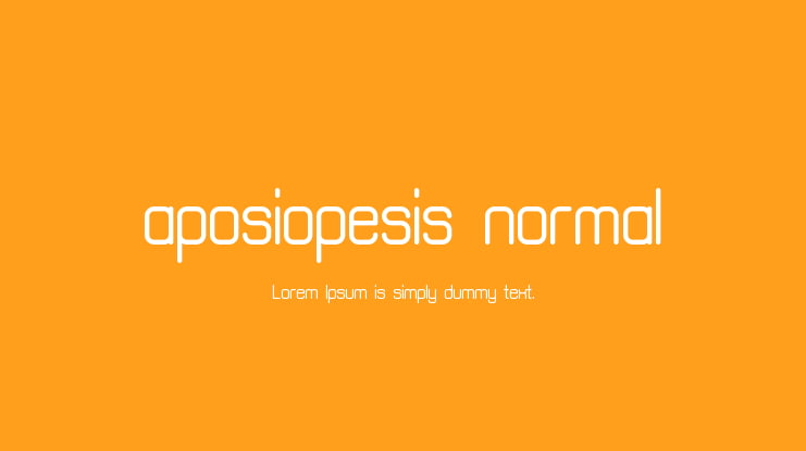 aposiopesis normal Font