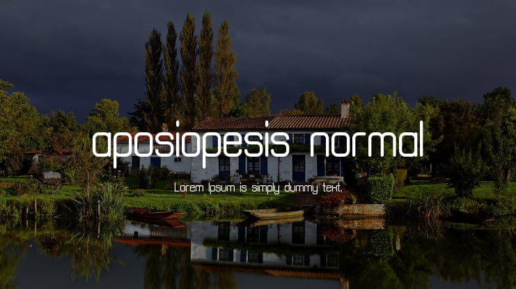 aposiopesis normal Font