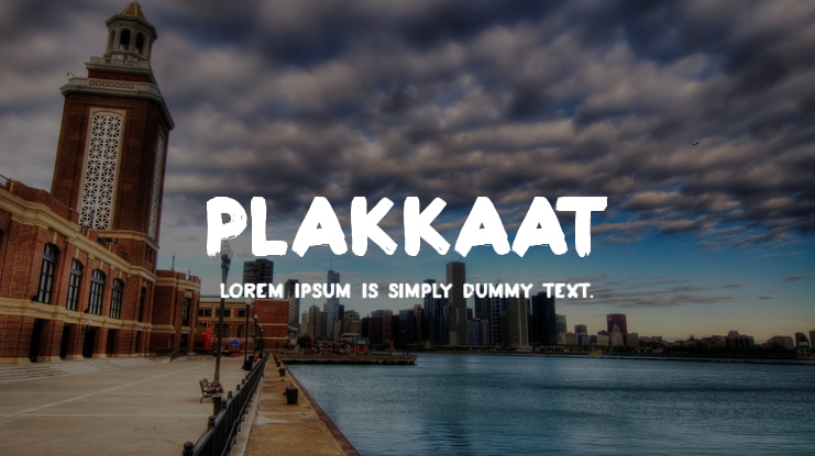 Plakkaat Font