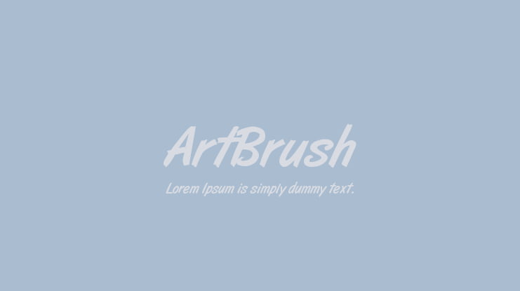 ArtBrush Font