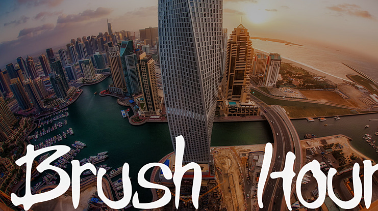 Brush Hour Font