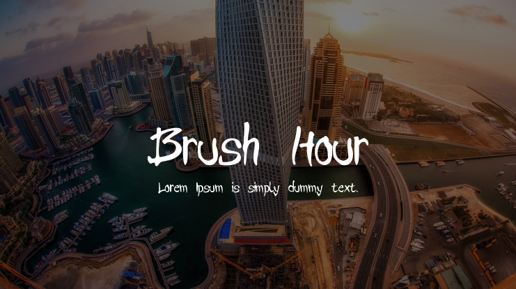 Brush Hour Font