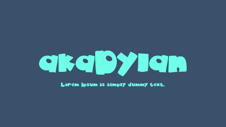 akaDylan Font Family