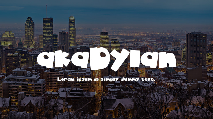 akaDylan Font Family