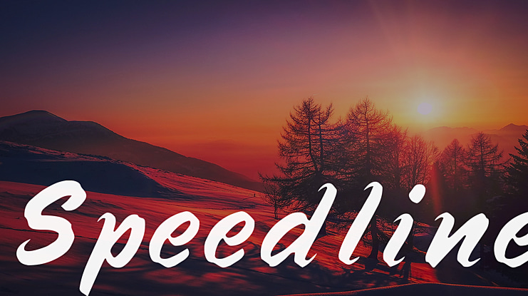 Speedline Font
