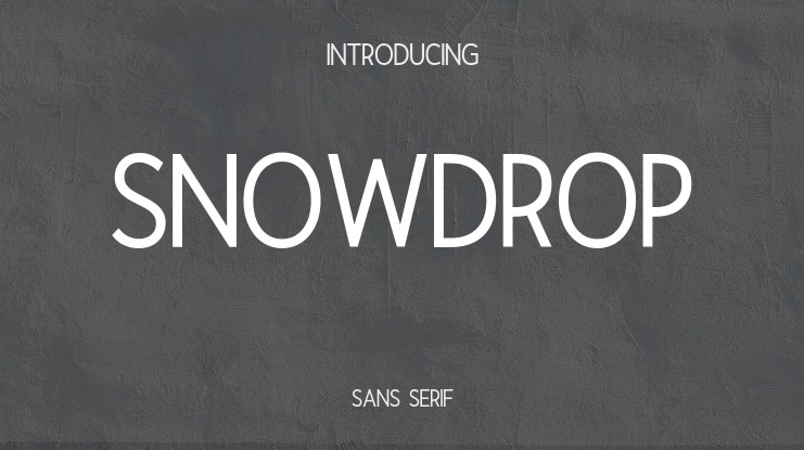 Snowdrop Font
