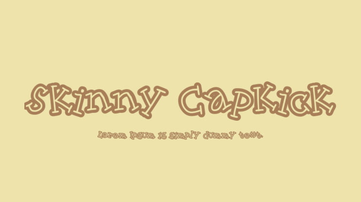 Skinny CapKick Font