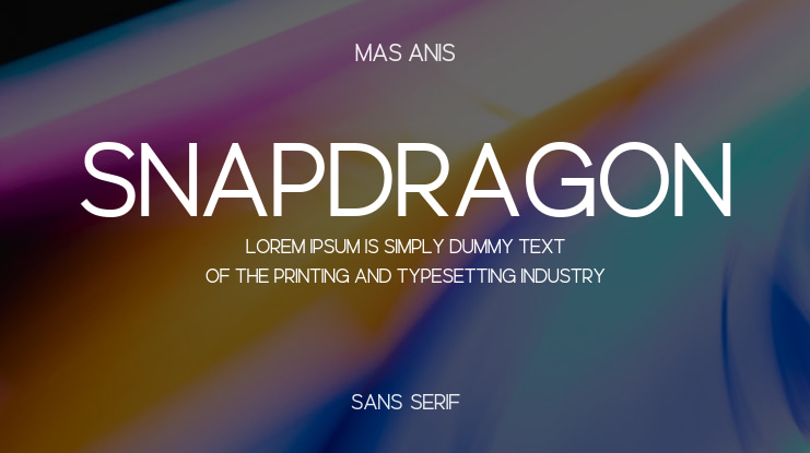 Snapdragon Font