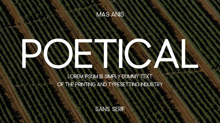 Poetical Font