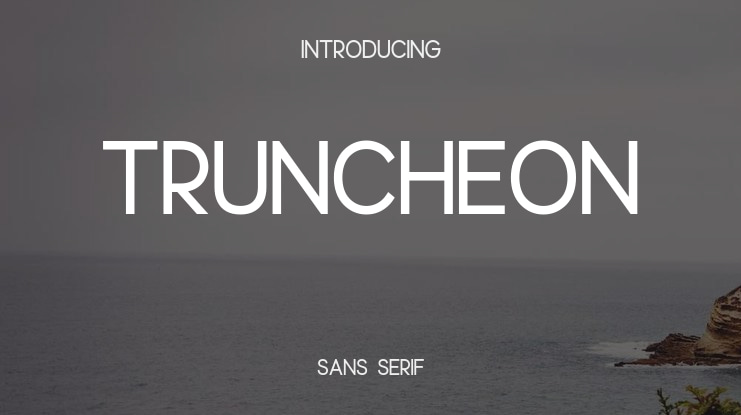 Truncheon Font