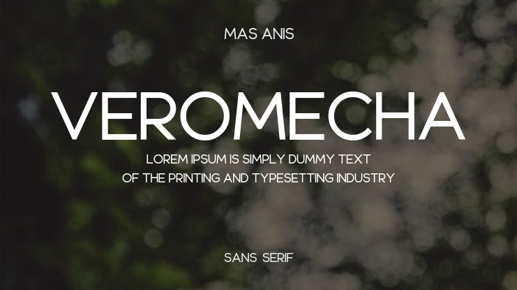 Veromecha Font