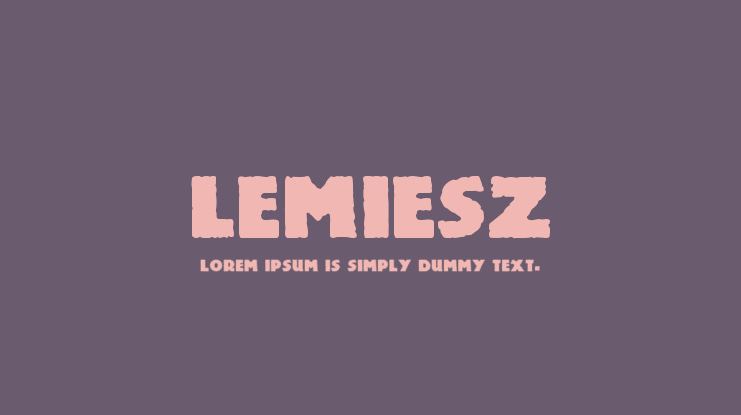 Lemiesz Font