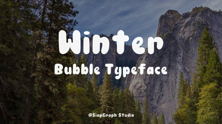 Winter Bubble Font