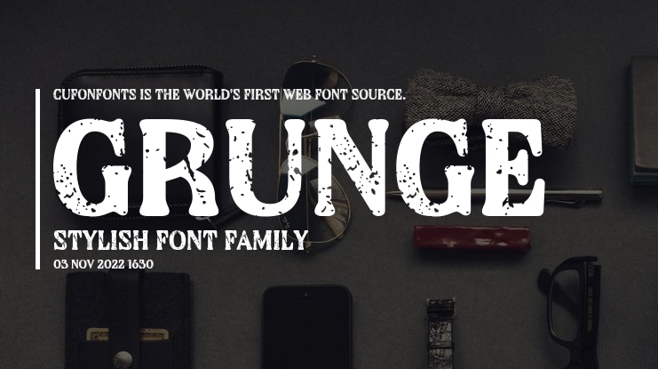 Grunge Stylish Font