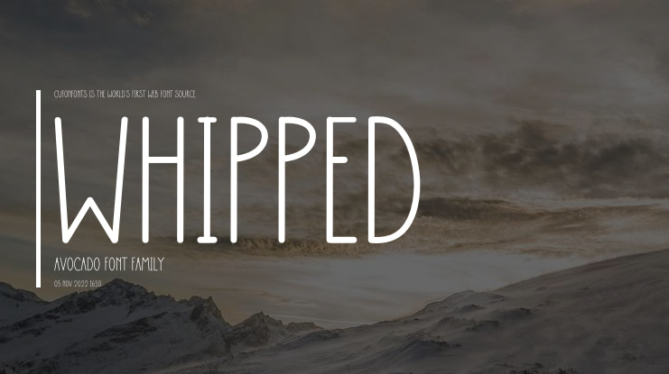 Whipped Avocado Font