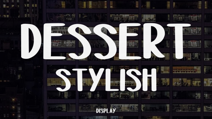 Dessert stylish Font