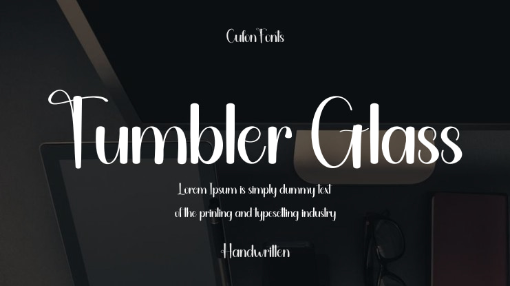 Tumbler Glass Font