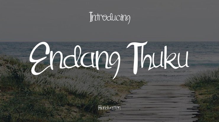 Endang Thuku Font
