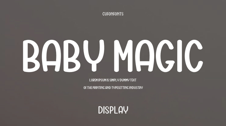 Baby Magic Font