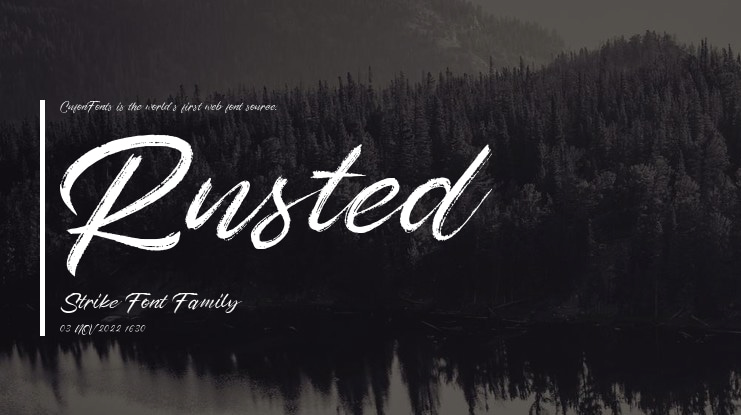Rusted Strike Font