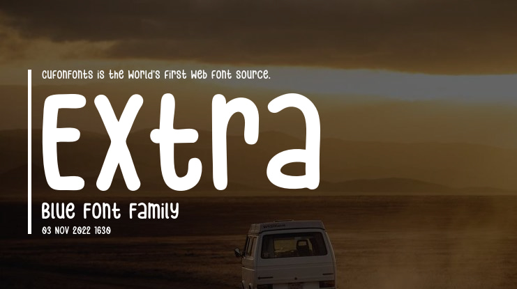 Extra Blue Font