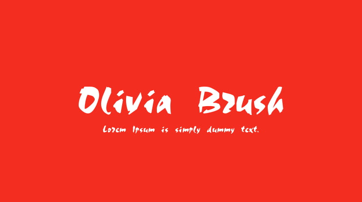 Olivia Brush Font