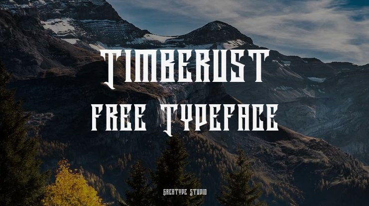 Timberust free Font