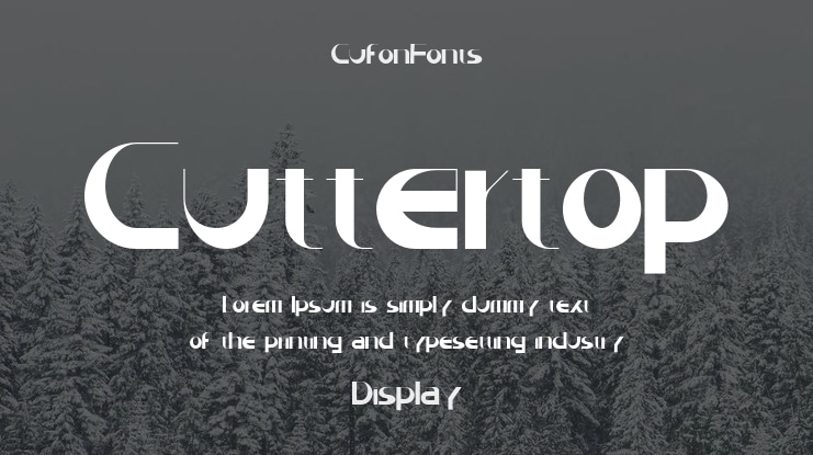 Cuttertop Font