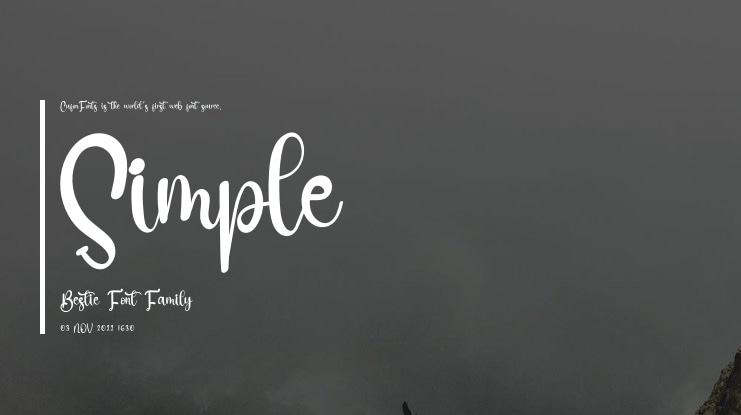 Simple Bestie Font