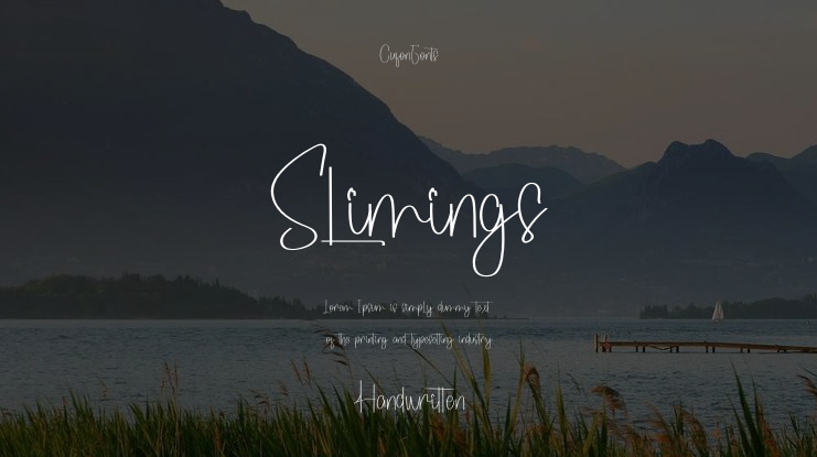 Slimings Font