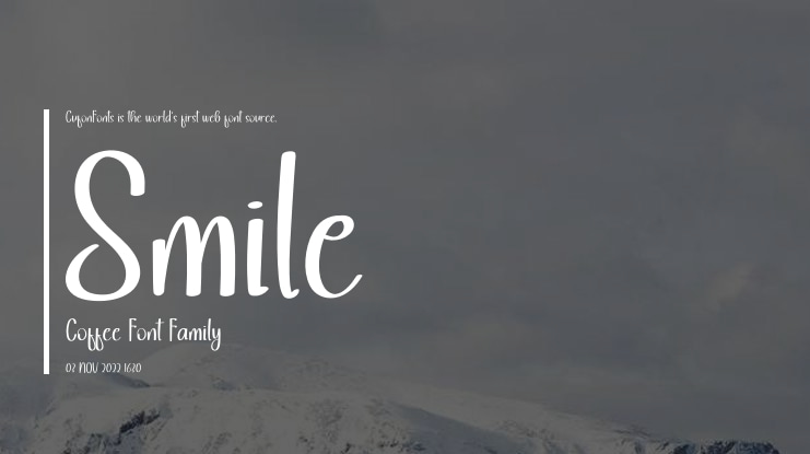 Smile Coffee Font