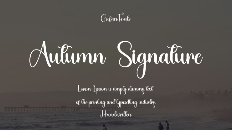 Autumn  Signature Font