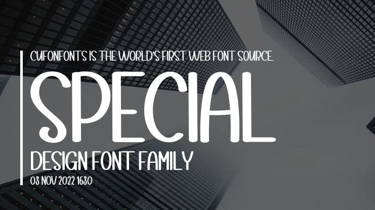Special Design Font