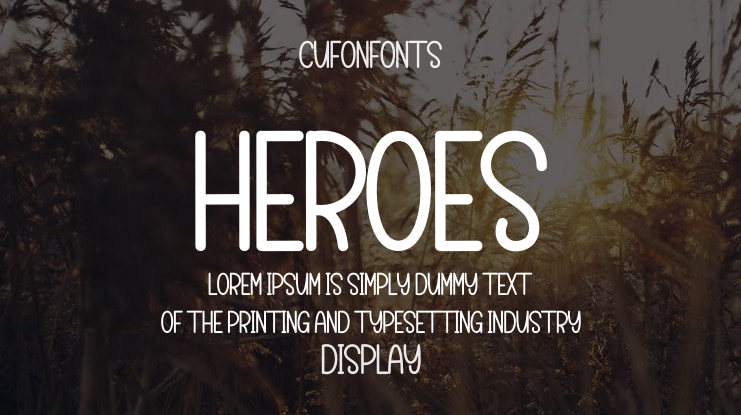 Heroes Font